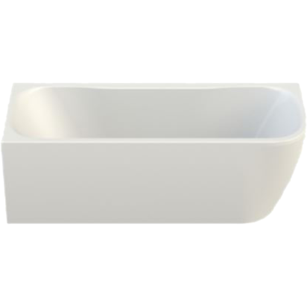 FORMAT Design Acryl-Oval-Badewanne 1800x800, Ecke links ohne Befüllung