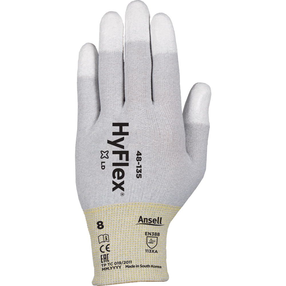 Ansell Arbeitshandschuhe HyFlex® 48-135 weiß-grau Gr.10