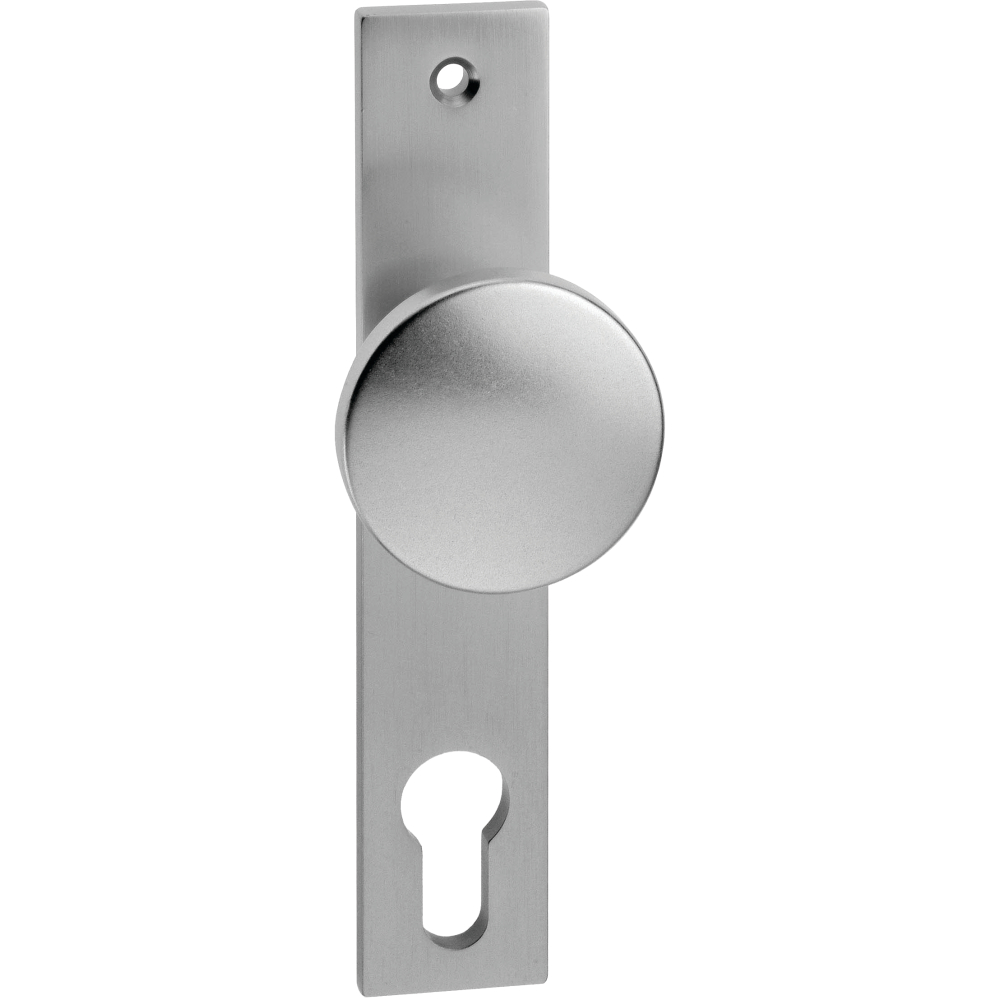 Knopfkurzschild 72 ALU für Schlosskästen