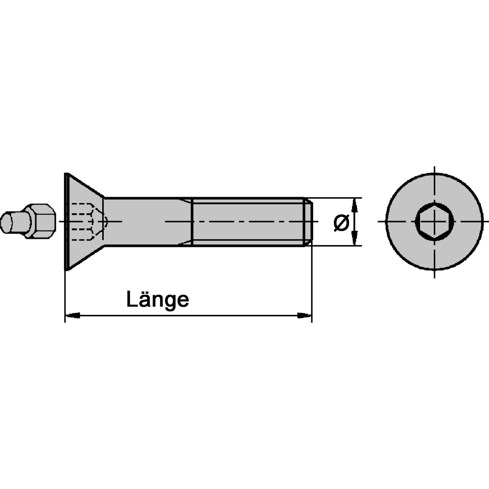 Sicherheitsschrauben DIN-EN-ISO 10642 A2