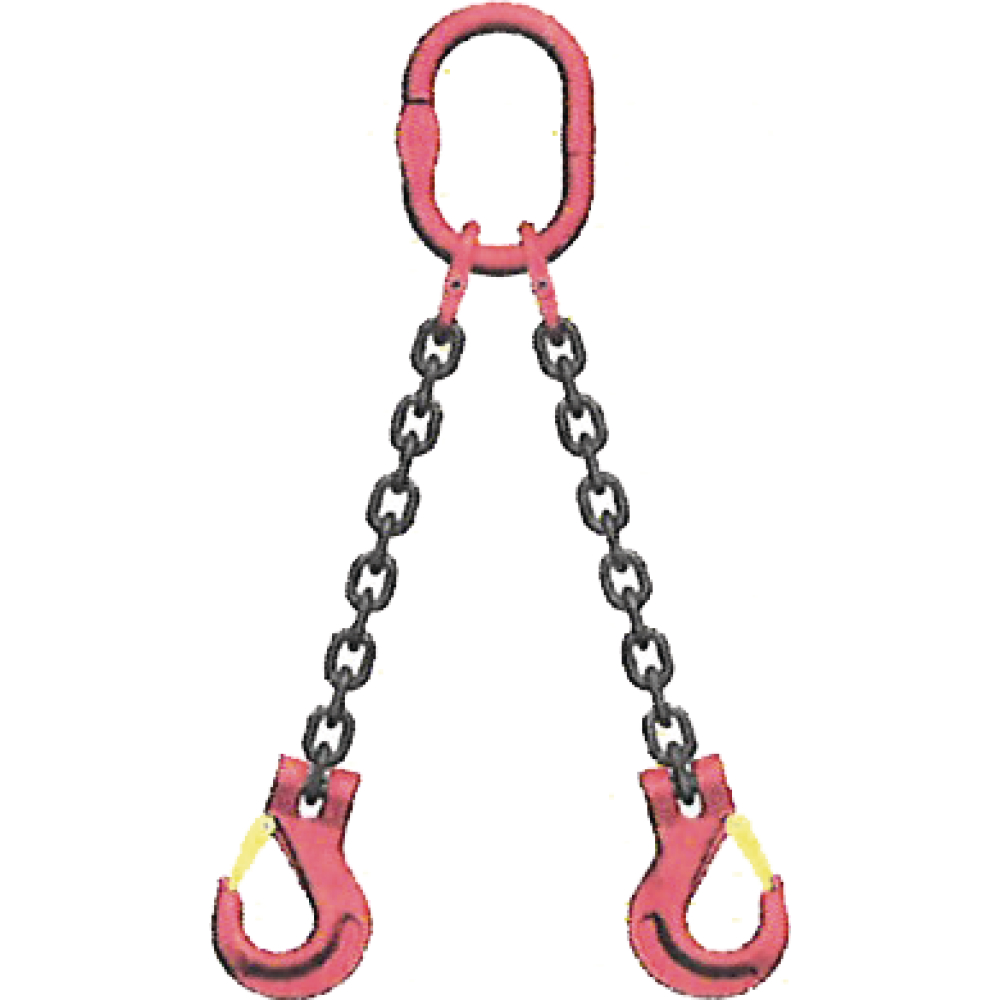 Krankette 6mm 2-Strang EN 818-4 Güteklasse 8 1m