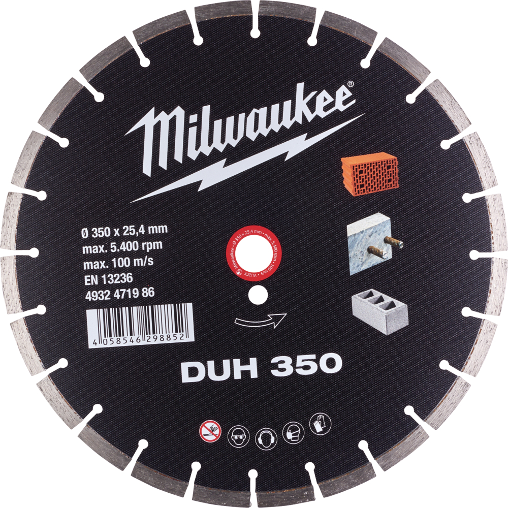 Milwaukee Diamanttrennscheibe DUH 350 350 x 25,4 mm