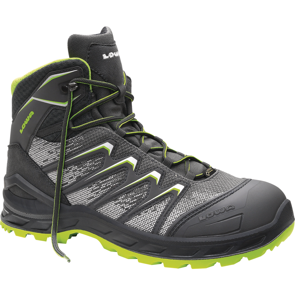 LOWA Sicherheitsschnürstiefel LARROX Work GTX grey Mid S3 CI 5464 Gr.39