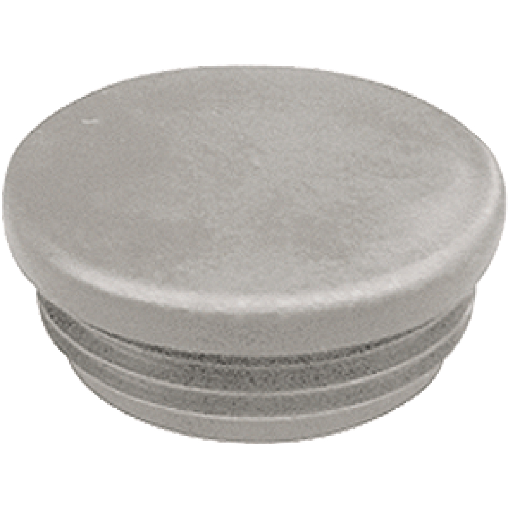 Stopfen für Rundrohr 11/2" grau Wandstärke 3mm