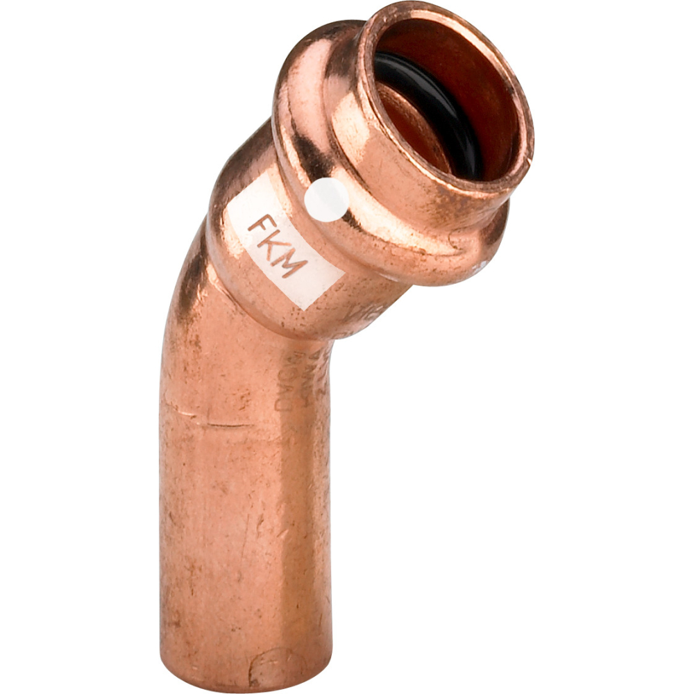Viega Bogen 45 Grad mit SC Profipress S 4526.1 in 22mm Kupfer