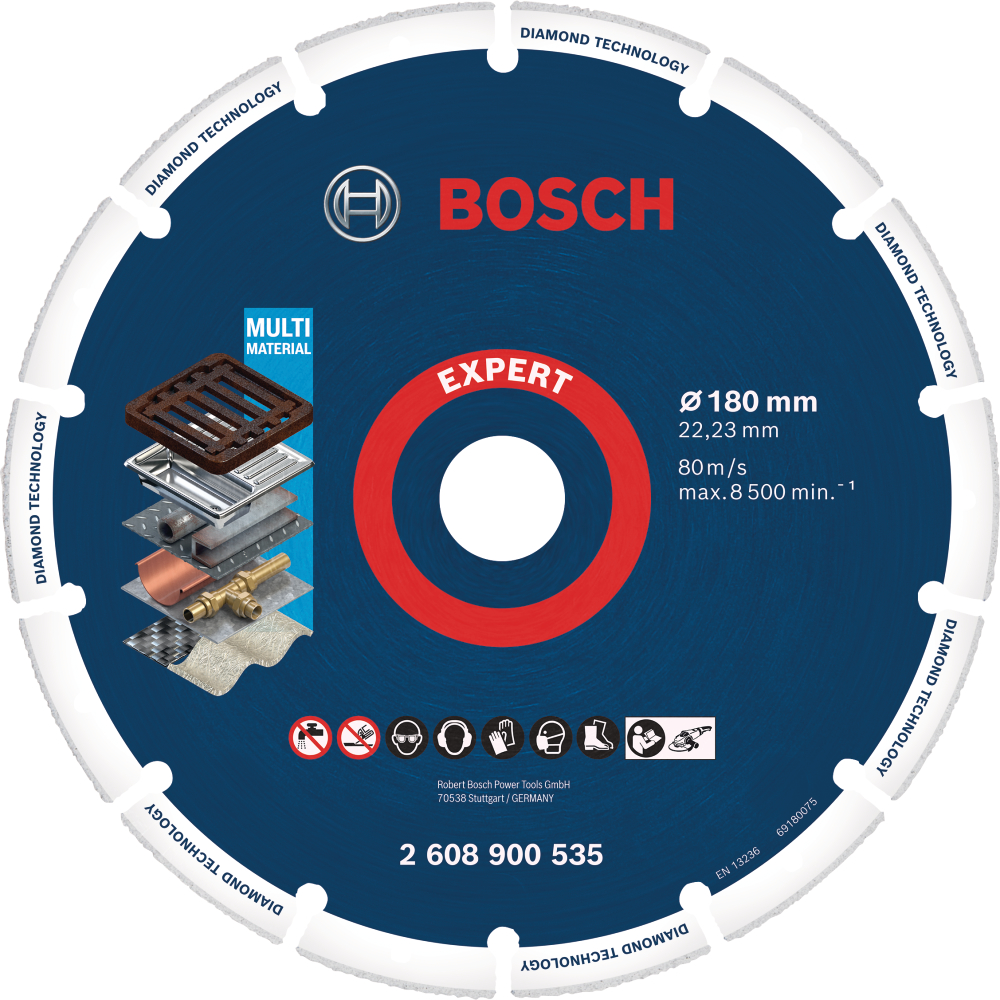 Bosch Diamanttrennscheibe EXPERT Diamond Metal Wheel 180x22,23 mm