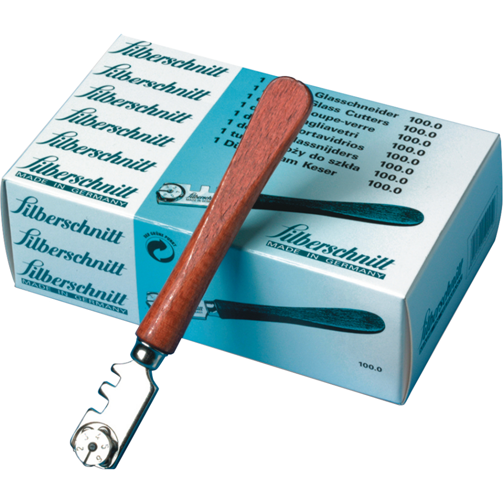 Bohle Glasschneider Edelstahl mit Holzheft
