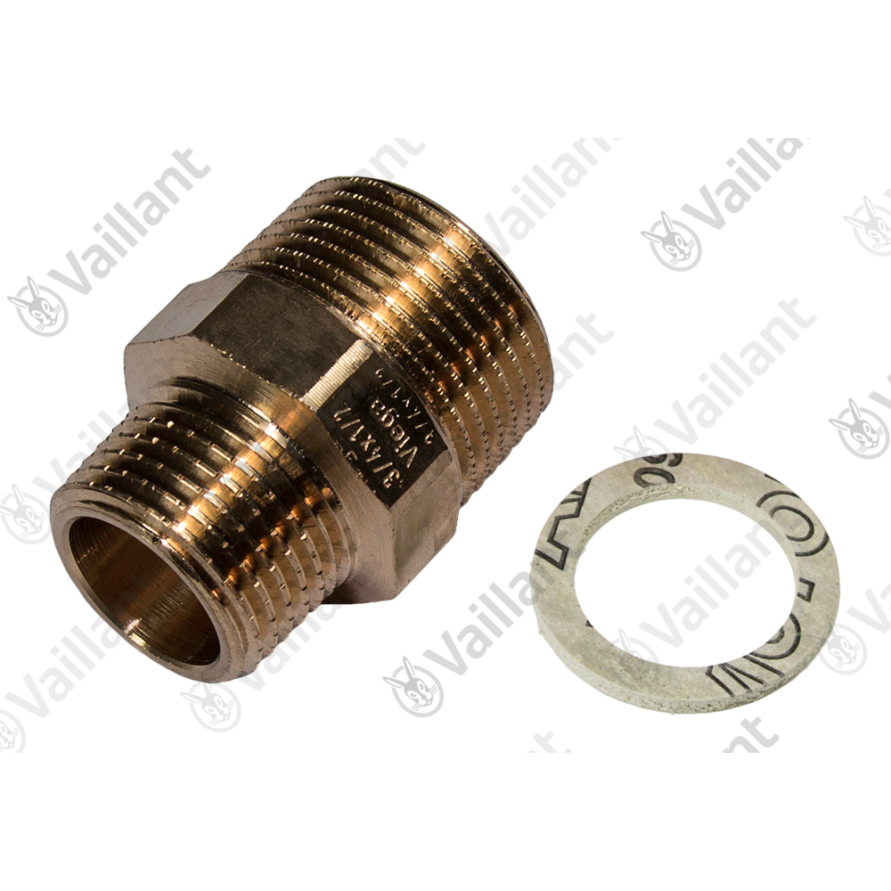 Vaillant Nippel, R 1/2 x G 3/4 Vaillant-Nr. 110647