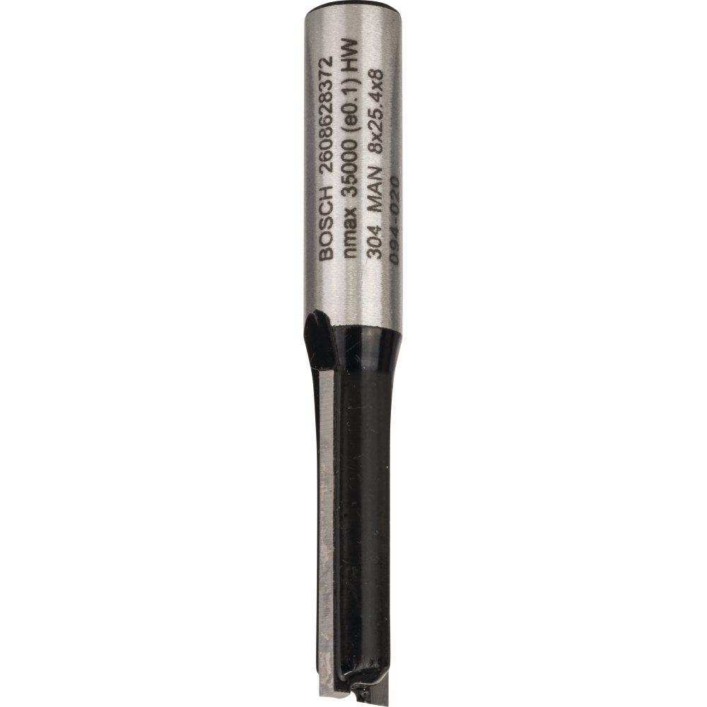 Bosch Nutfräser PRO zweischneidig, Ø 10 × L 25, Schaft 8 mm