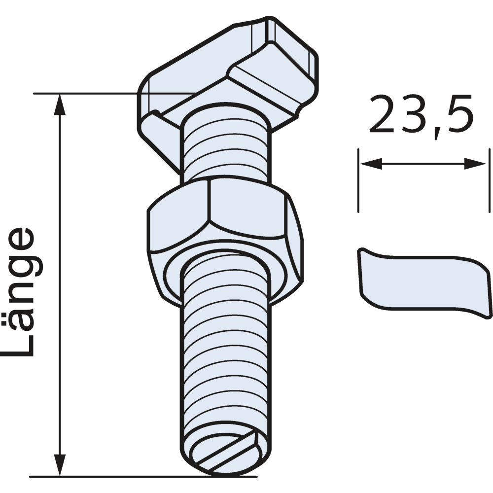 Halfenschraube HS 28/15 M10x50 GV 3000021053