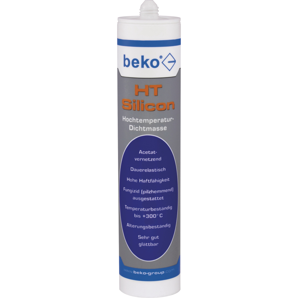 Beko HT-Silikon bis 300 Grad 310ml dunkelrot