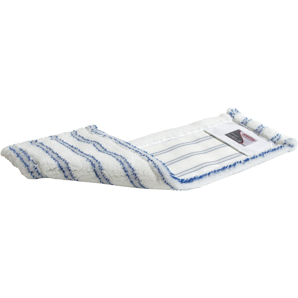 Premium-Mikrofasermopp 40cm, weiß-blau