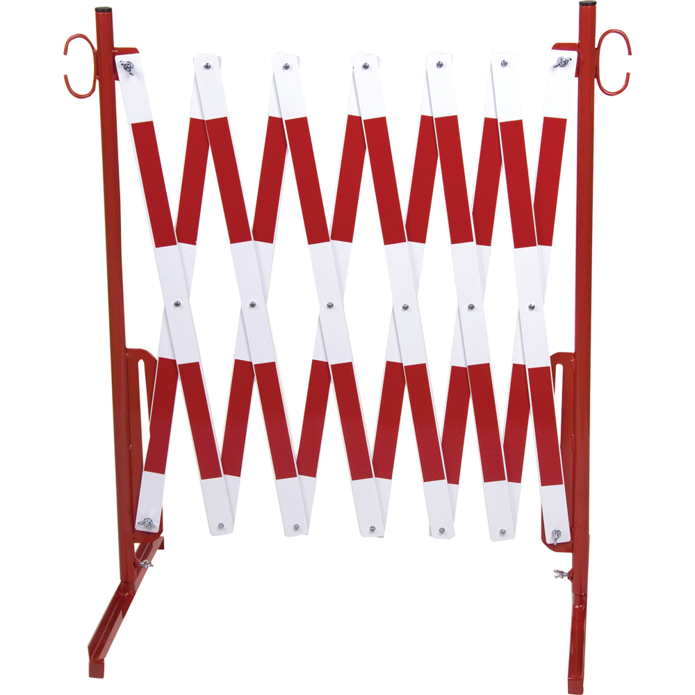Scherengitter 3,6x1,0m rot-weiss
