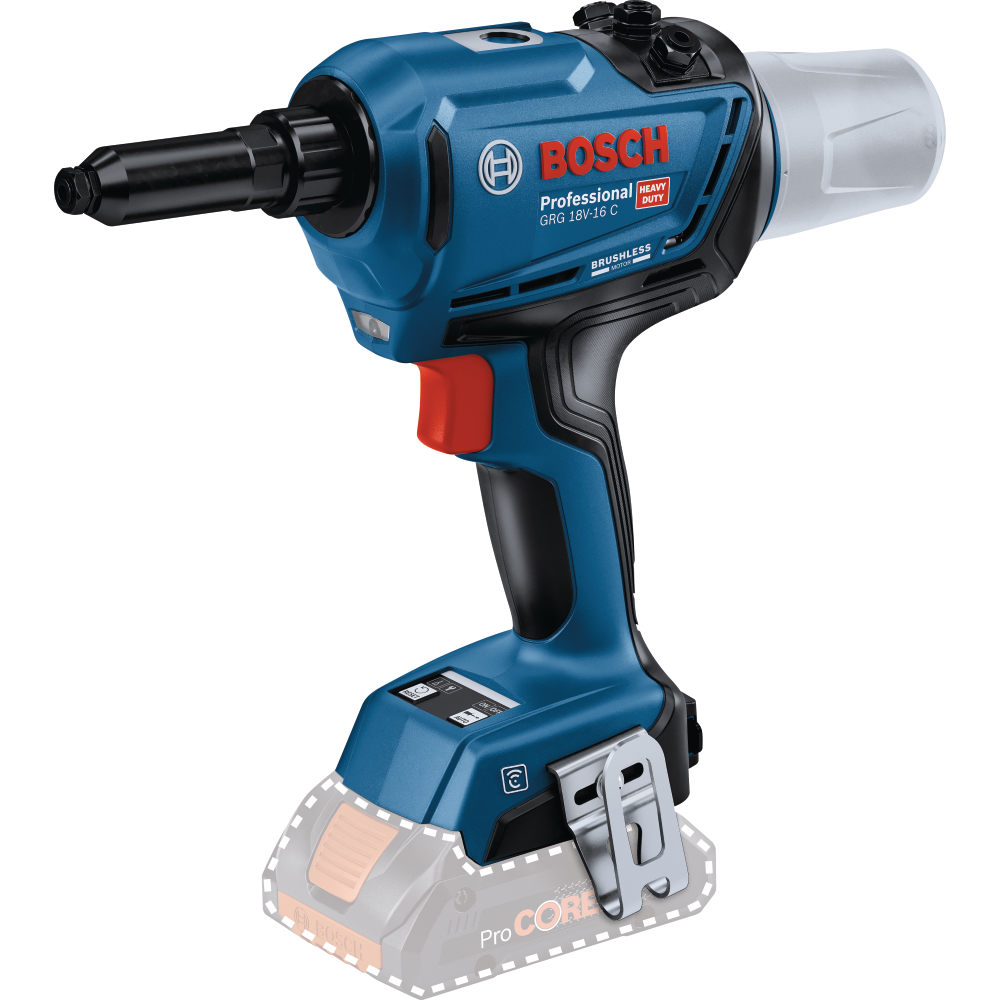 Bosch Akku-Nietpistole 18V c&g GRG 18V-16 C 3,0-6,4mm solo