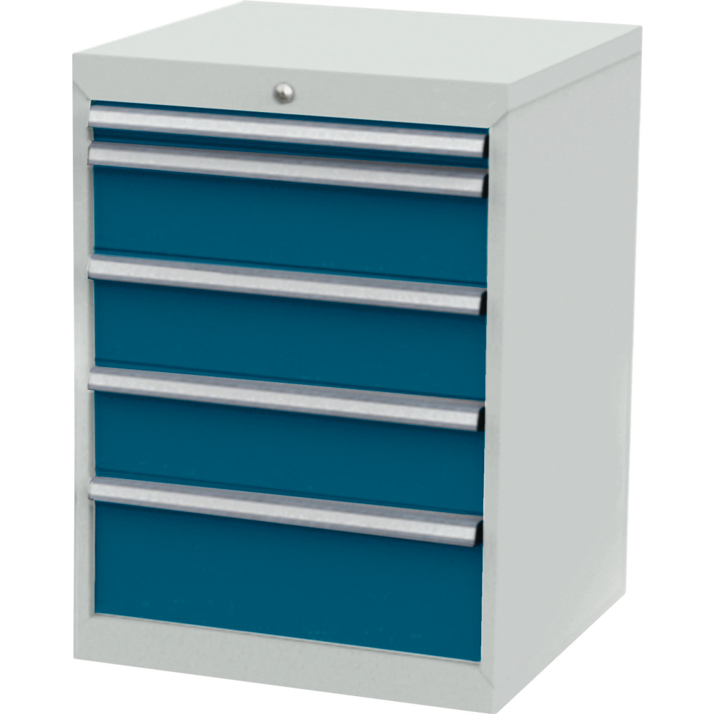 Schubladenschrank FS6 5S H820mm RAL7035/5010FORUM