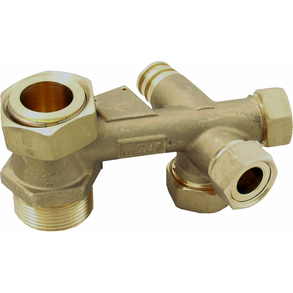 Wolf Verteilerblock Rücklauf 11/4" für CGB-35/50