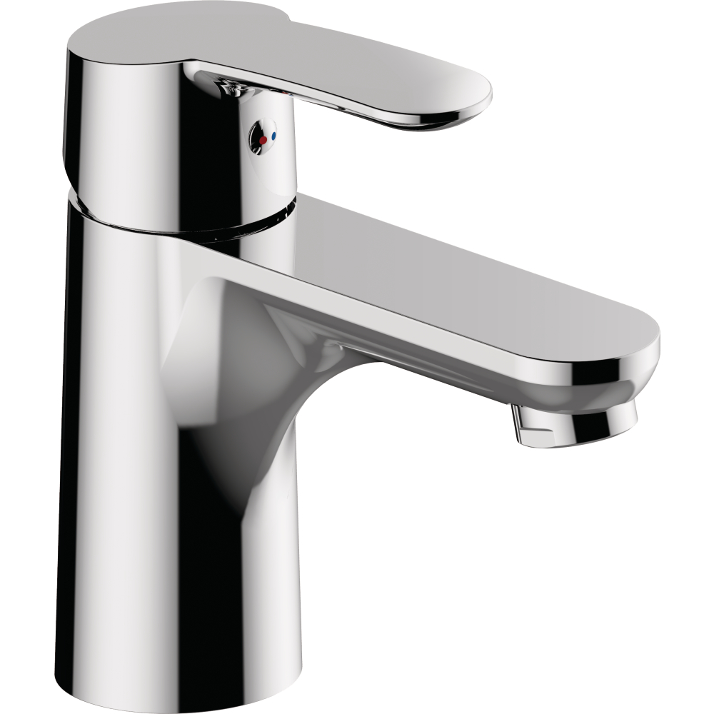 FORMAT Basic Waschtisch-Einhebelmischer chrom, mit Metall-Ablaufgarnitur 11/4"