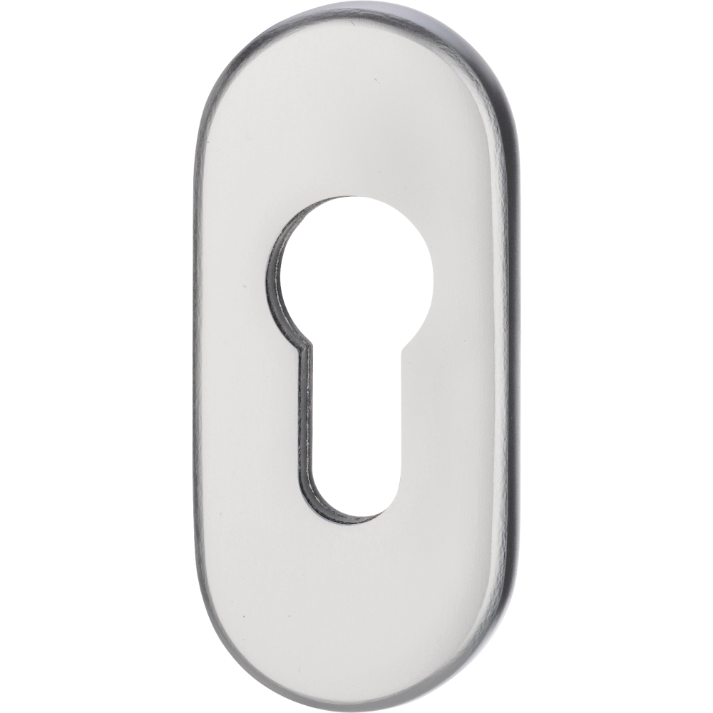 Cliprosette 813 PZ oval 9mm Serie Ares Aluminium F1 silberfarbig eloxiert