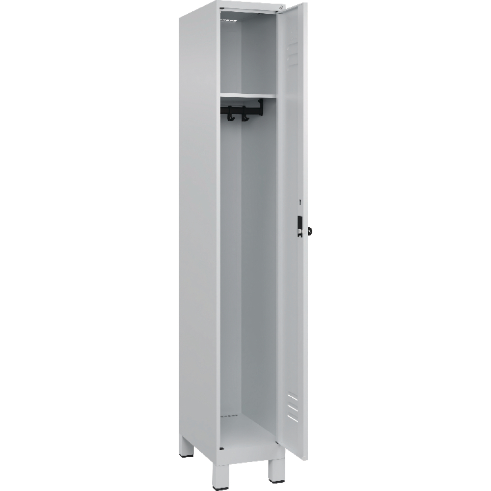 Garderobenschrank CLASSIC B400xT500xH1950 mm RAL 7035/7035, 1