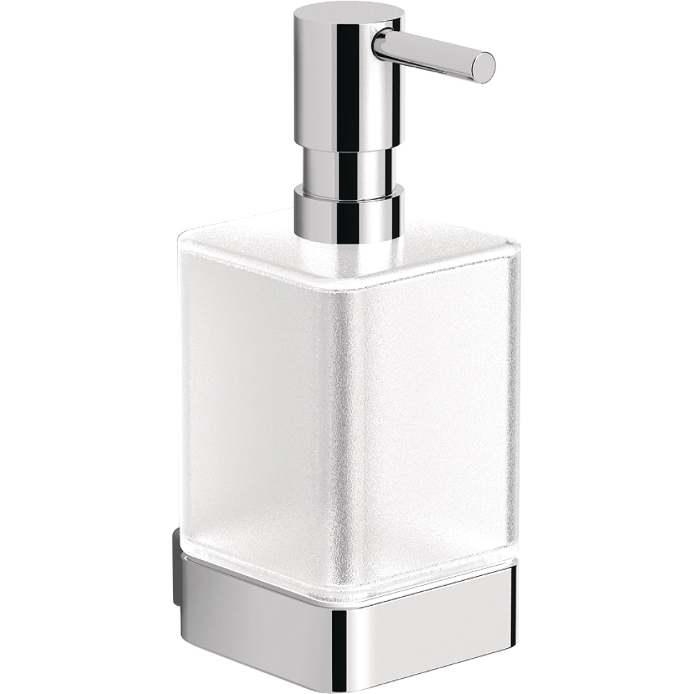 FORMAT Design 3.0 Seifenspender mit Glas satiniert, chrom