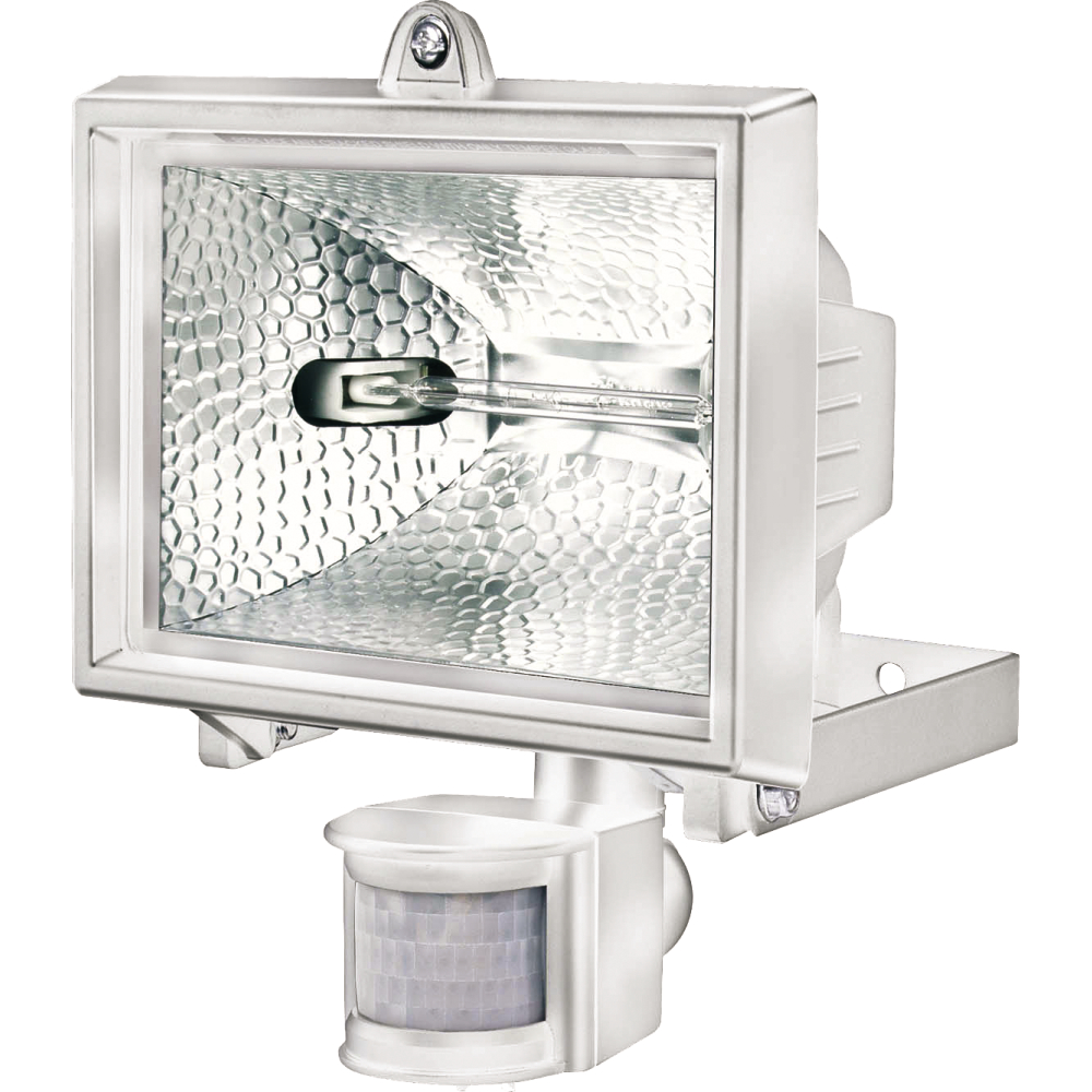 Halogenstrahler weiß mit Bewegungsmelder + LM 400W