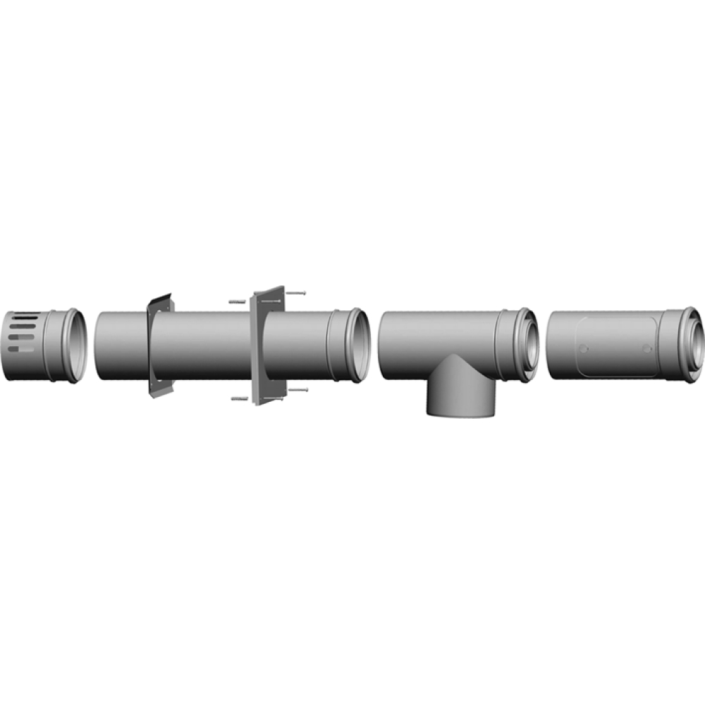Wolf Anschluss-Set DN110/160 - C53x/C83x Zuluft DN160, Abgas DN110/160