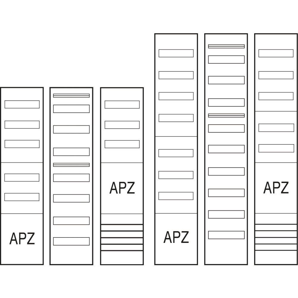 Verteilerfeld 1V 1APZ 1V7 84TE VA19