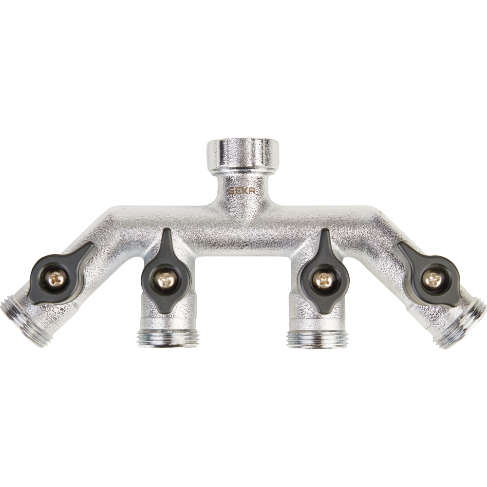 GEKA plus Vierwegeventil mit Außengewinde 3/4"