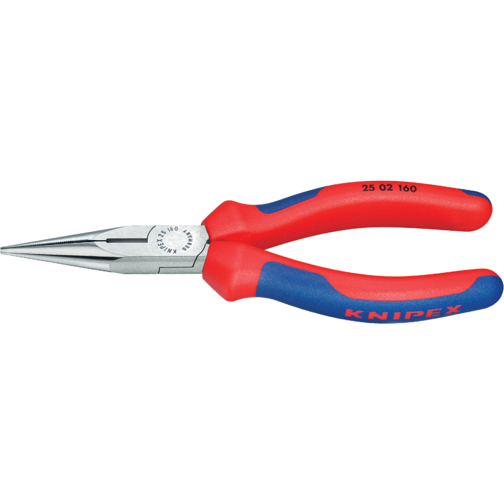 Knipex Flachrundzange 140mm mit Schneide, Kraftgriff