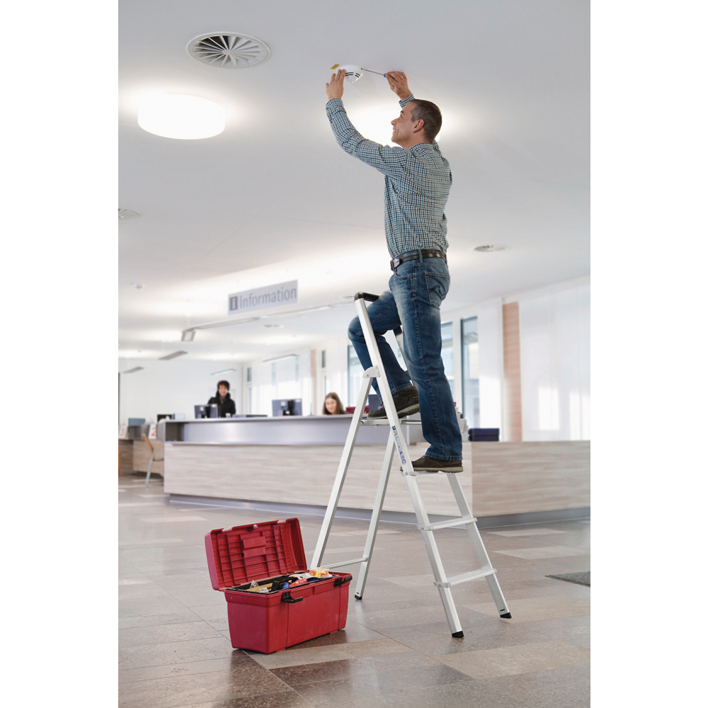 Stufen-Stehleiter alu ML einseitig 3 Stufen
