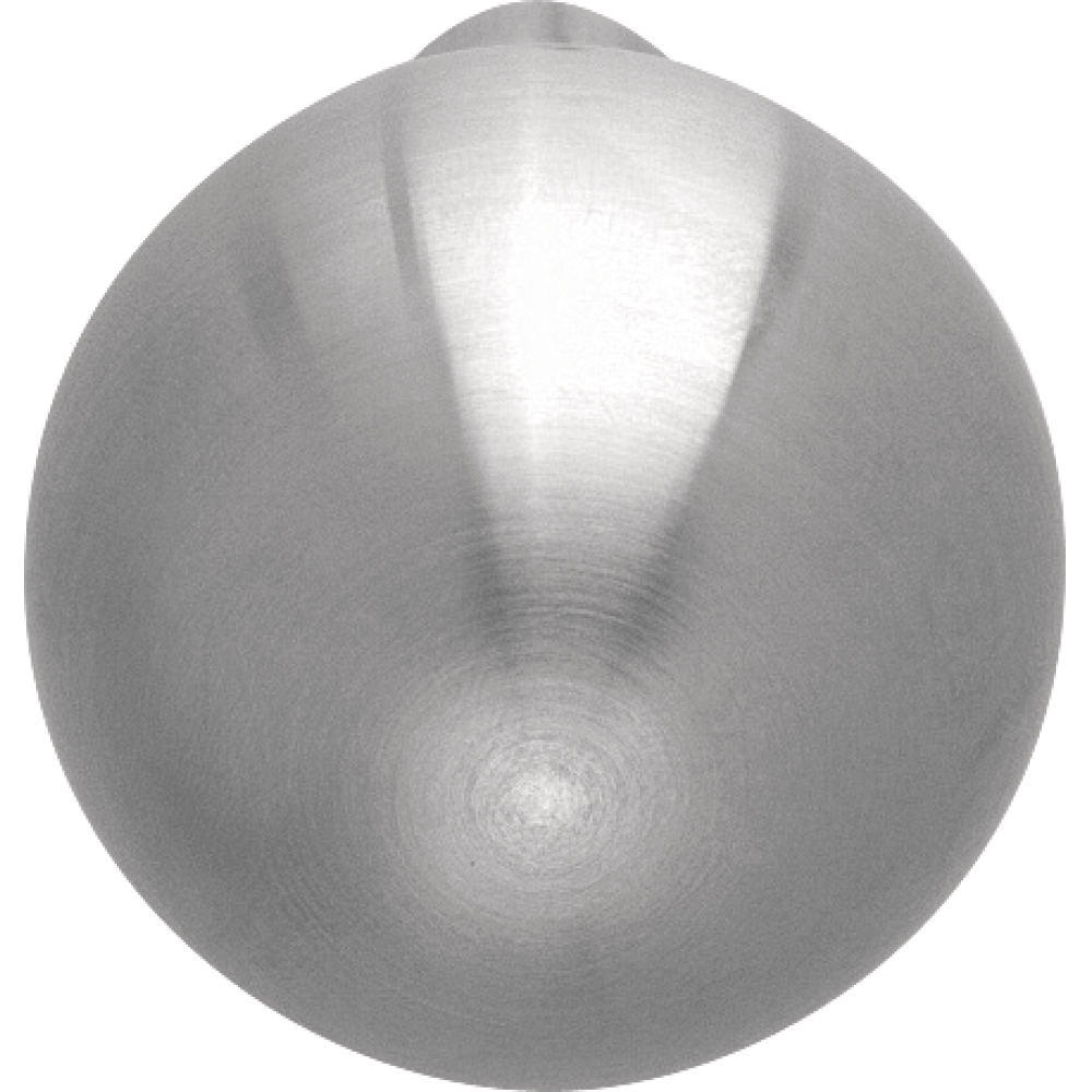 Kugelknopflochteil D=55mm Edelstahl matt-gebürstet