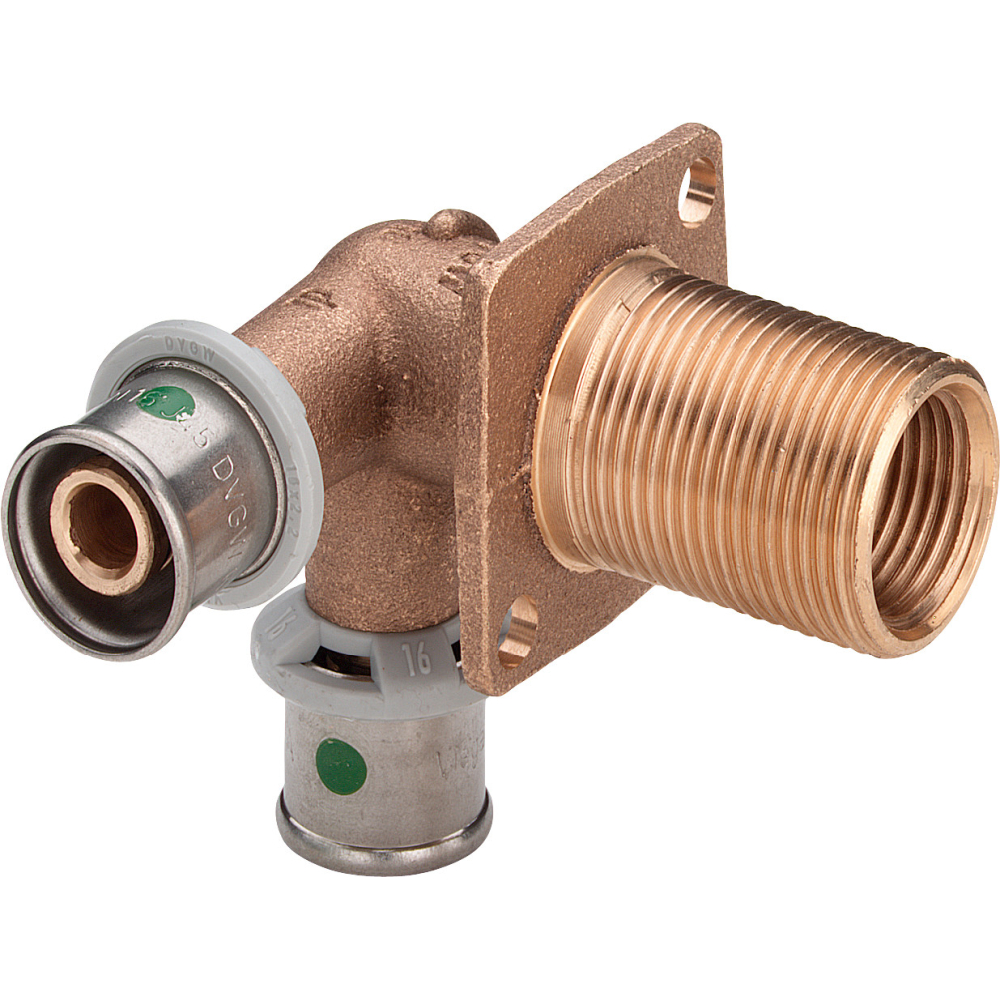 Viega Doppelwanddurchführung mit SC Sanfix P 2132.4 in 16mmxRp1/2x25mm Rg