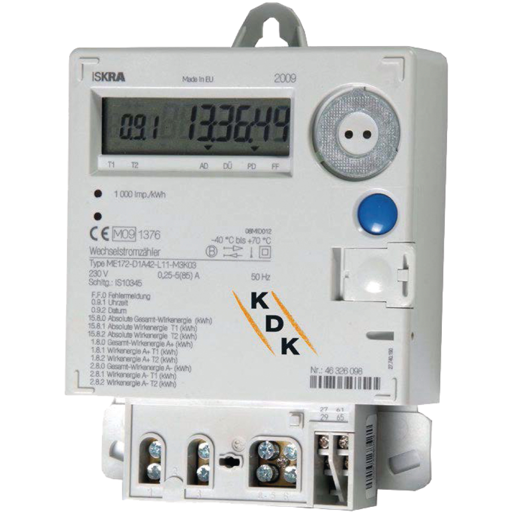 elektr. WS-Zähler 5(60)A MID-konform