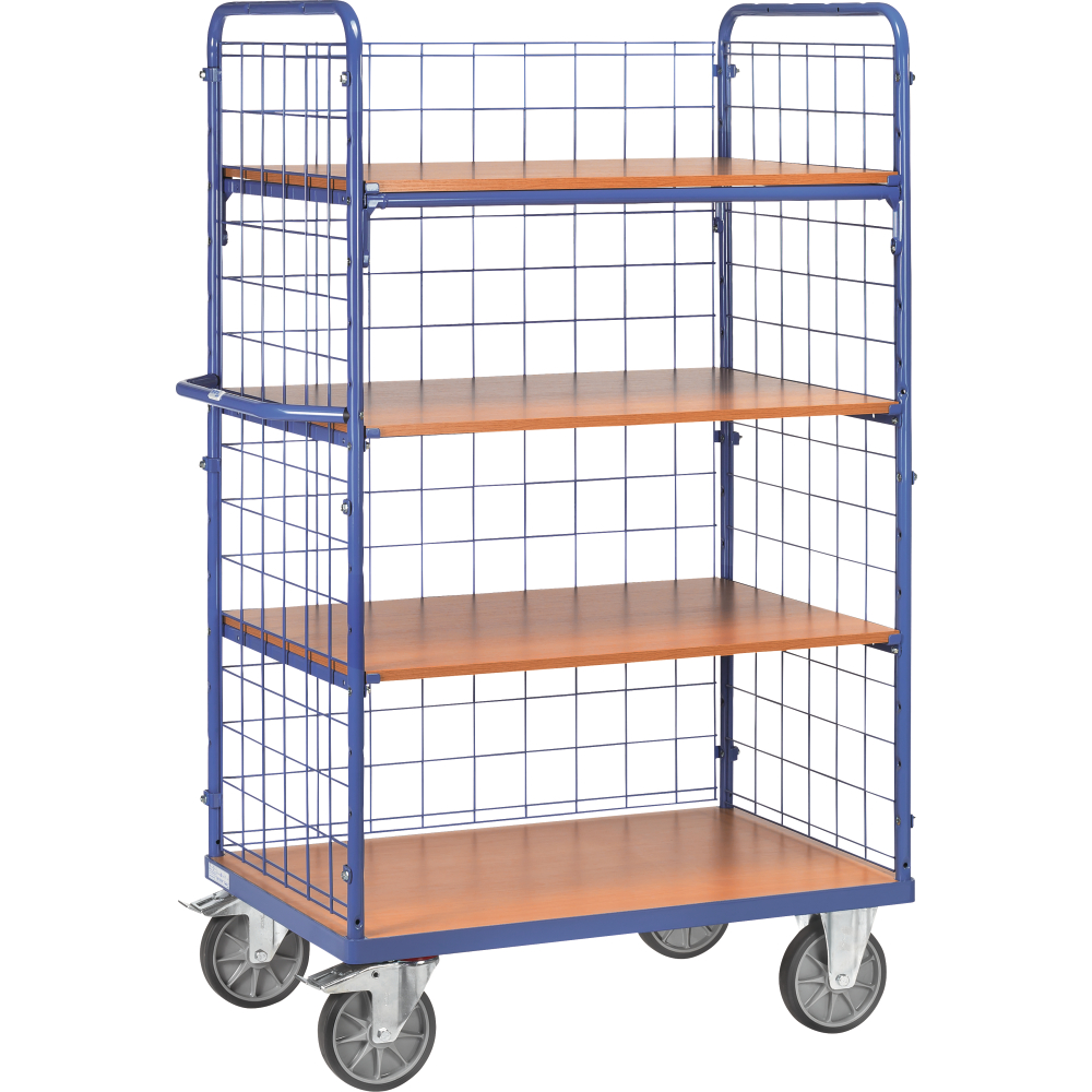 Etagenwagen mit Streben 4 Böden 1200x700mm