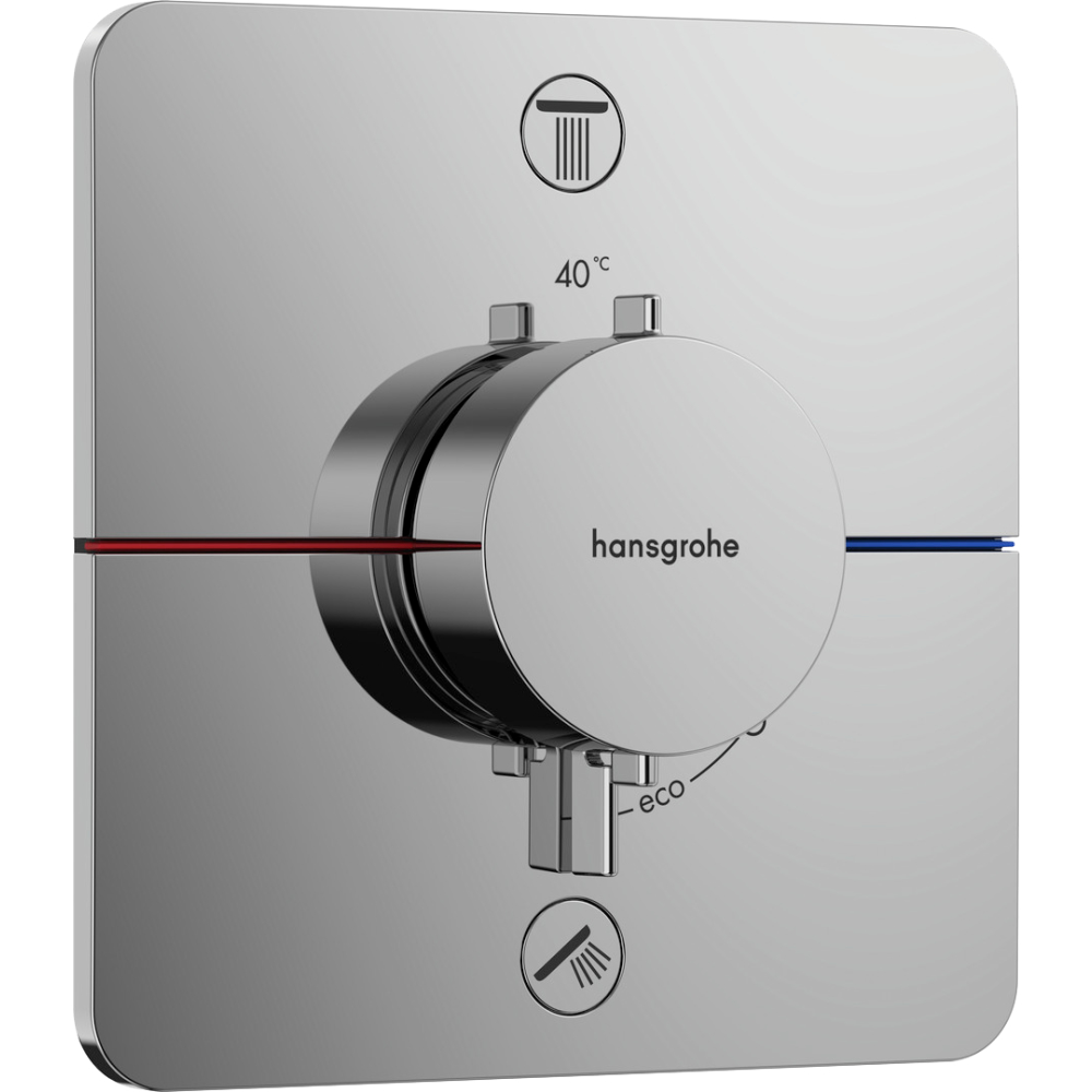 HG Thermostat UP ShowerSelect Comfort Q Fertigset 2 Verbraucher chrom