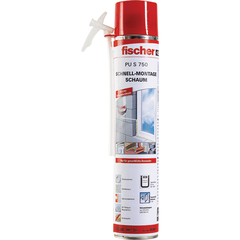 fischer Schnellmontageschaum PU S 750 ca. 45l
