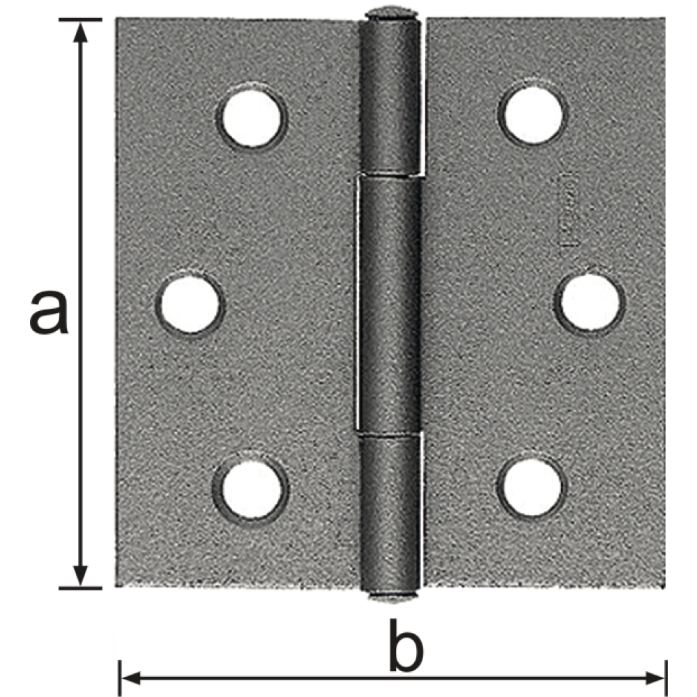 Scharnier 51x51mm V2A