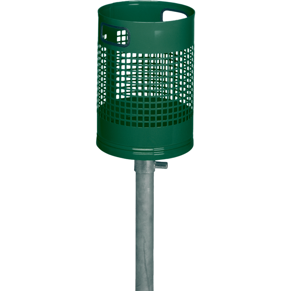 Abfallbehälter 30 l grün 350x350xH1200 mm
