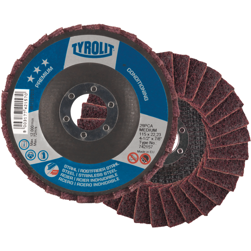 Fächerscheibe grob 125x22,23mm