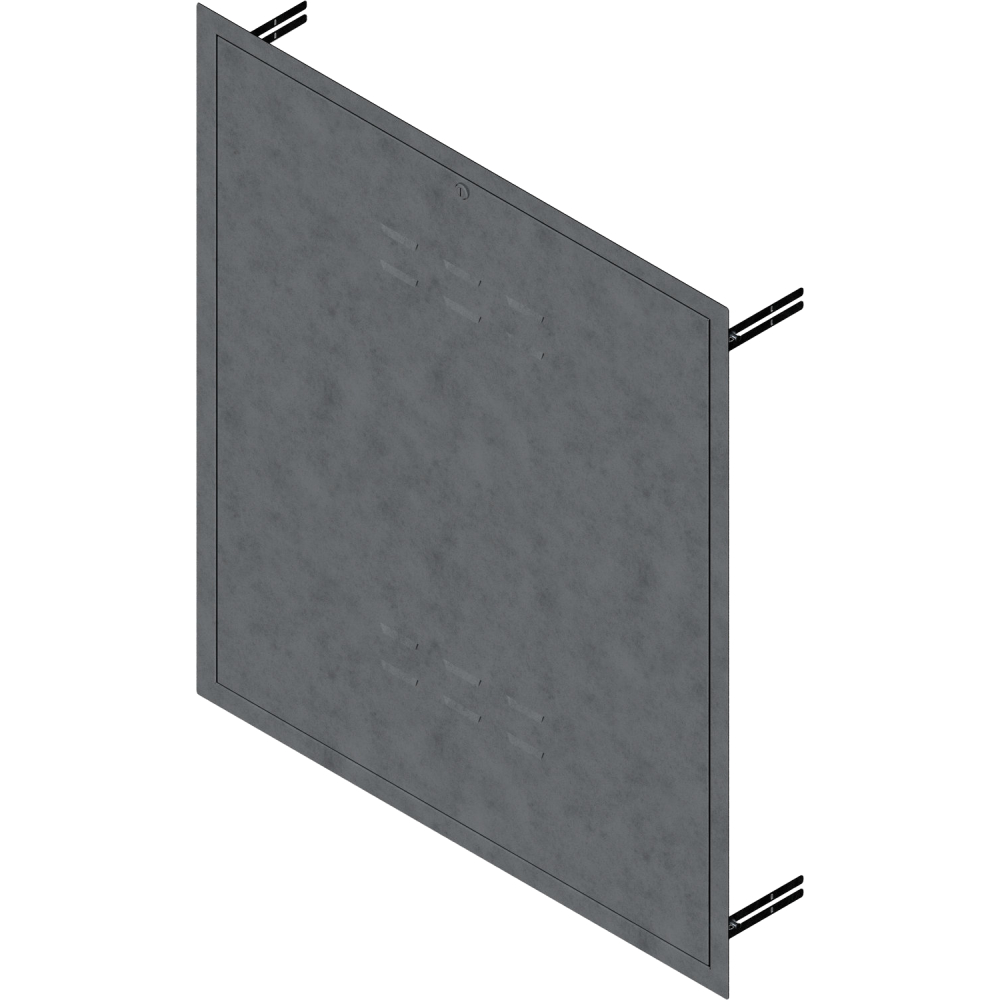 BOSCH Ersatzteil TTNR: 8735300938 Unterputzschrank Tür mit Rahmen 1000x800