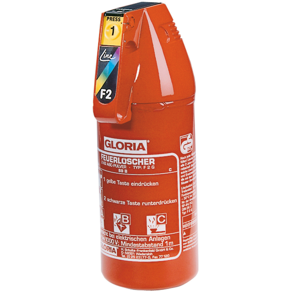 Auto-Pulverlöscher F 2 G 2 kg