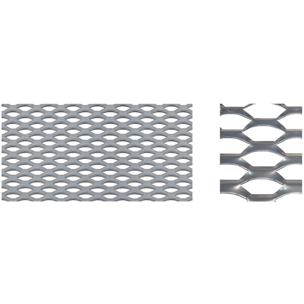 Streckgitter 16x8x2,5x1,5mm 1000x2000mm Stahl blank