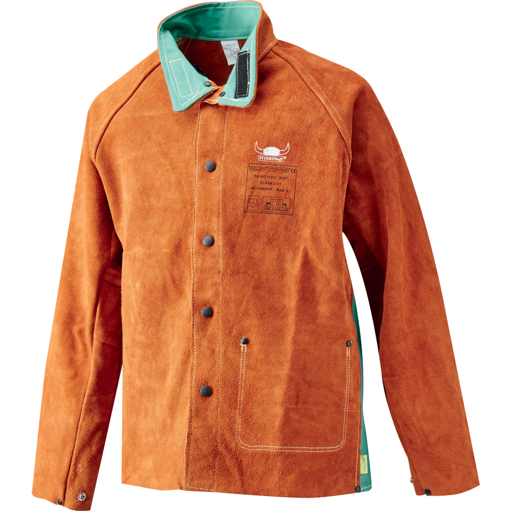 Weldas Schweißerlederjacke leicht Lava Brown Nr. 44-7300 Gr.L