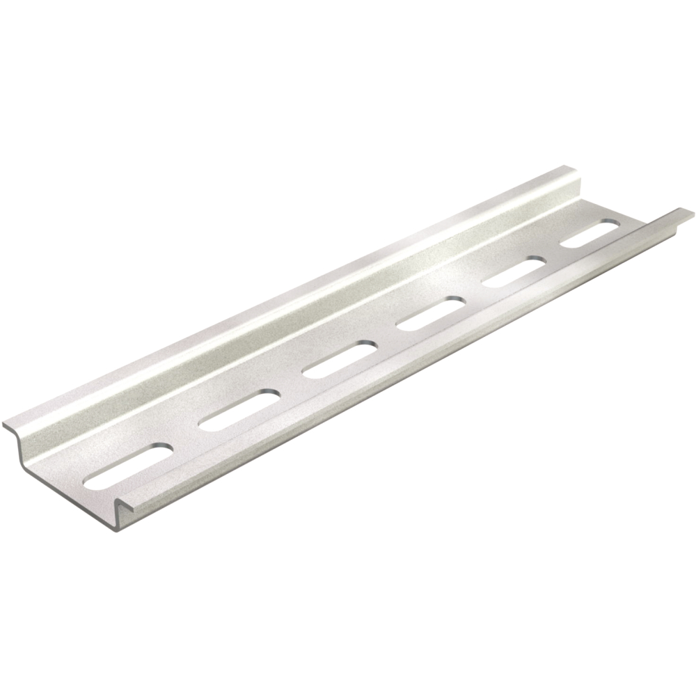Hutschiene gelocht 2m 35x7,5mm chromatisiert