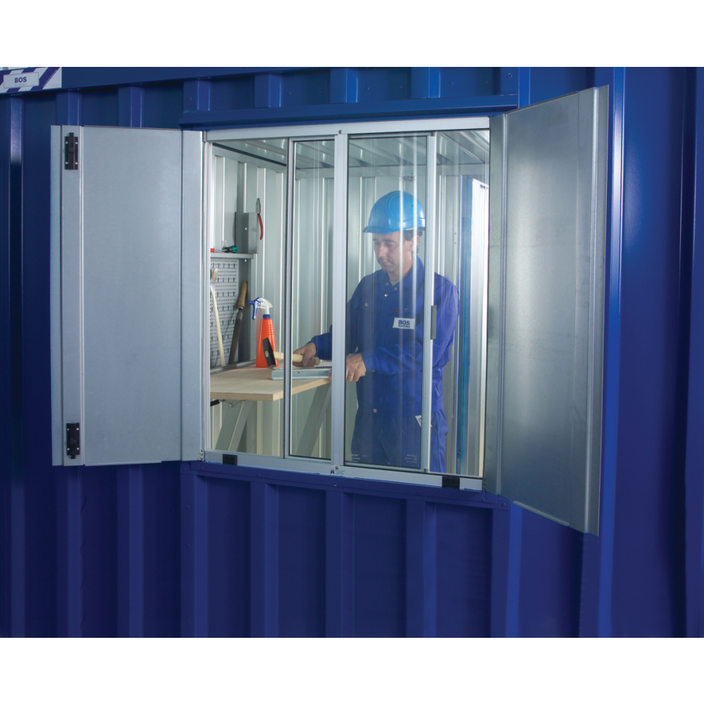 Schiebefenster mit Blendläden