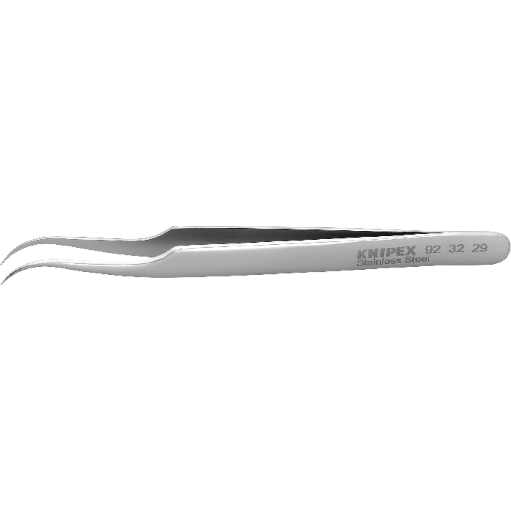 Pinzette Präzision rostfrei Sichelform 120mmKNIPEX