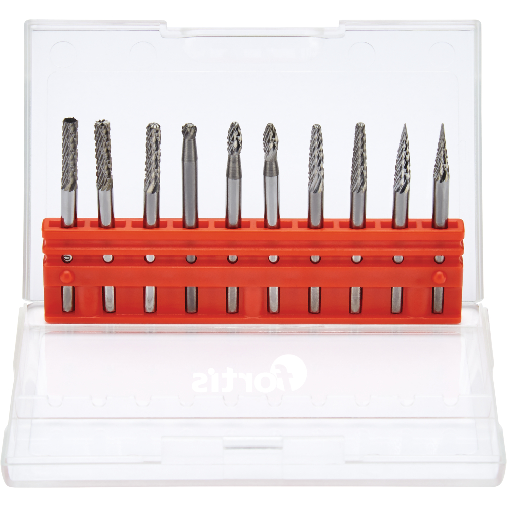 FORTIS Kleinfrässt.-Satz HM 3mm 10-tlg