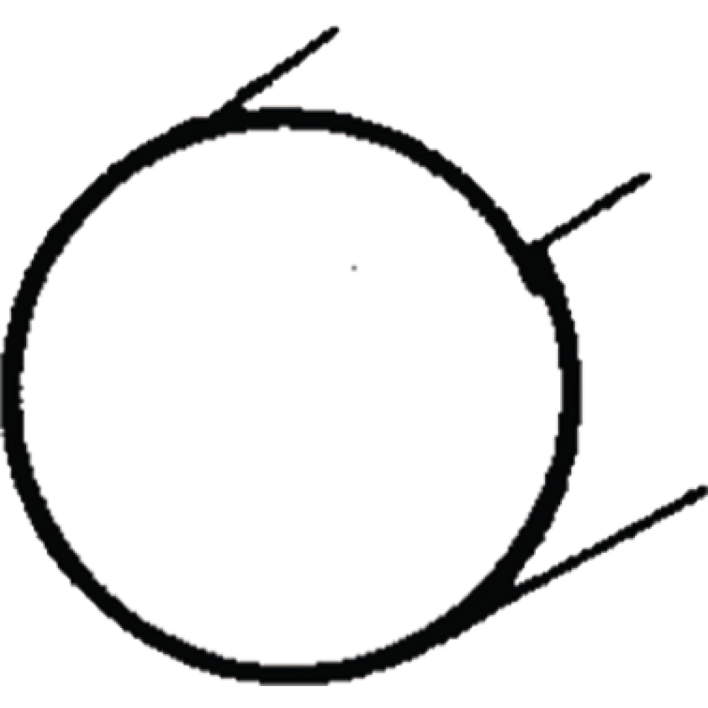 Fallrohr Kupfer 100 0,6mm, 2,00m, 3,88kg