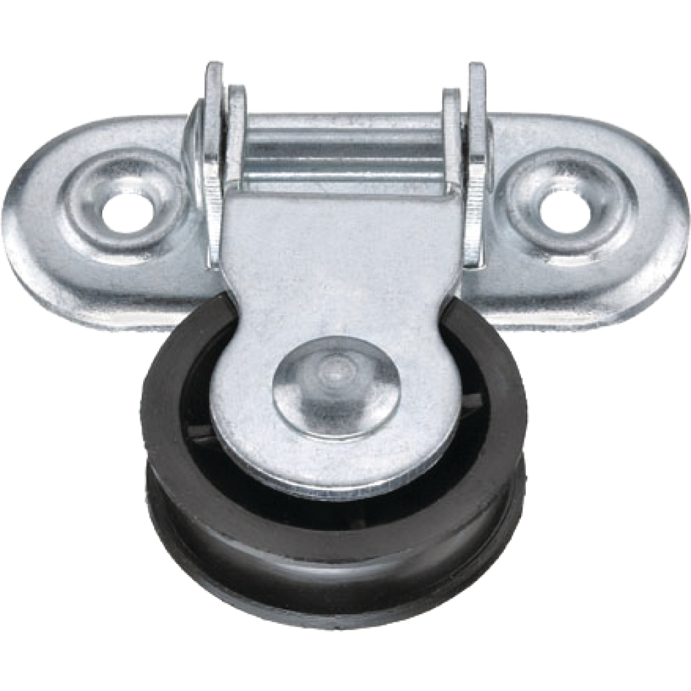 Stehrolle mit Scharnier für Seil 6mm verz.