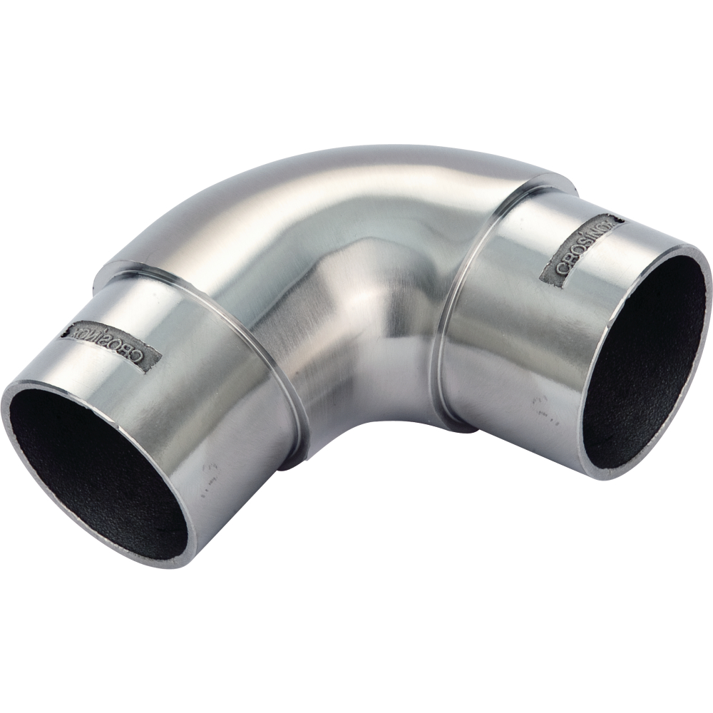 V2A-Steck-Rundbogen 90° K240 für Rohr 33,7x2,0mm
